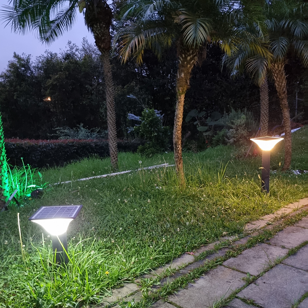 iluminacion solar para jardines