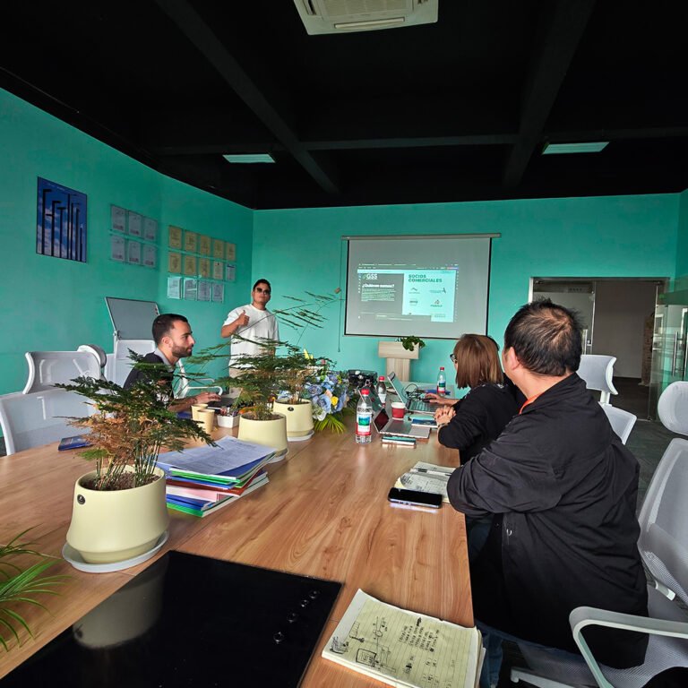 About presentacion en fabrica china