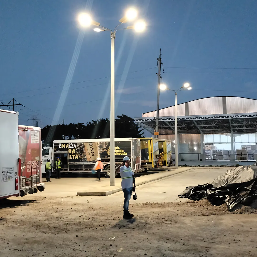 lámparas solares industrial exterior