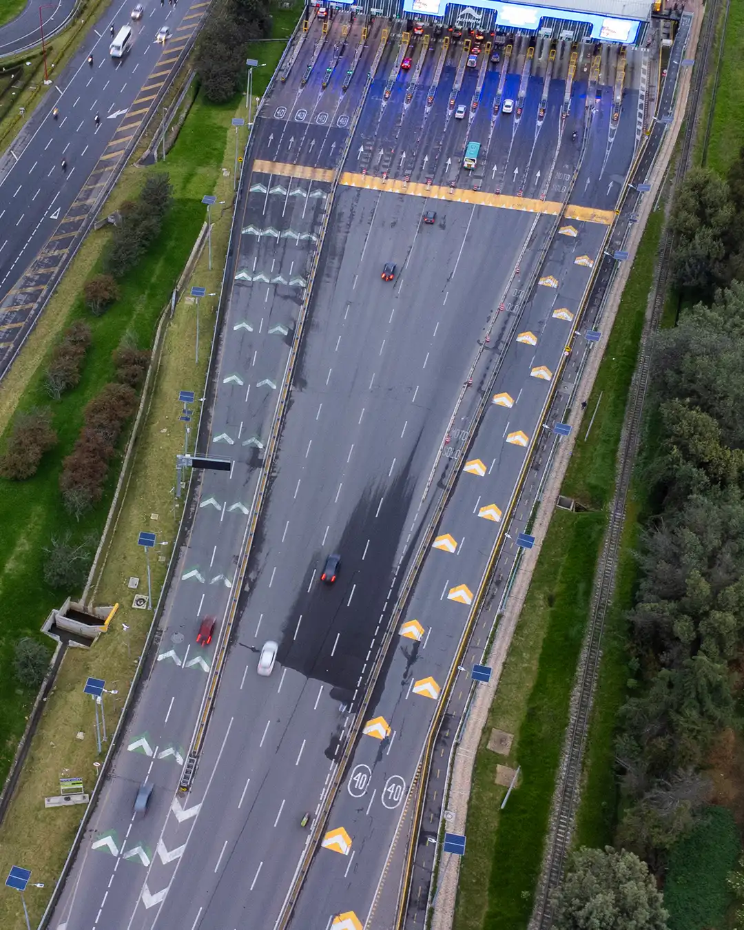 peaje lámparas solares